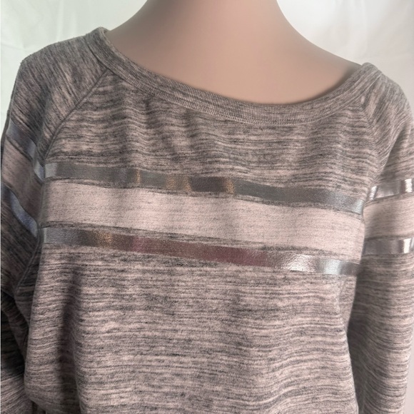 GAP Gray Sweatshirt with Silver Stripes - Picture 3 of 6